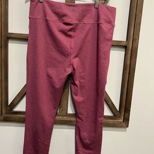 NWOT. XXL Johnny Was CALME heather pink leggings.